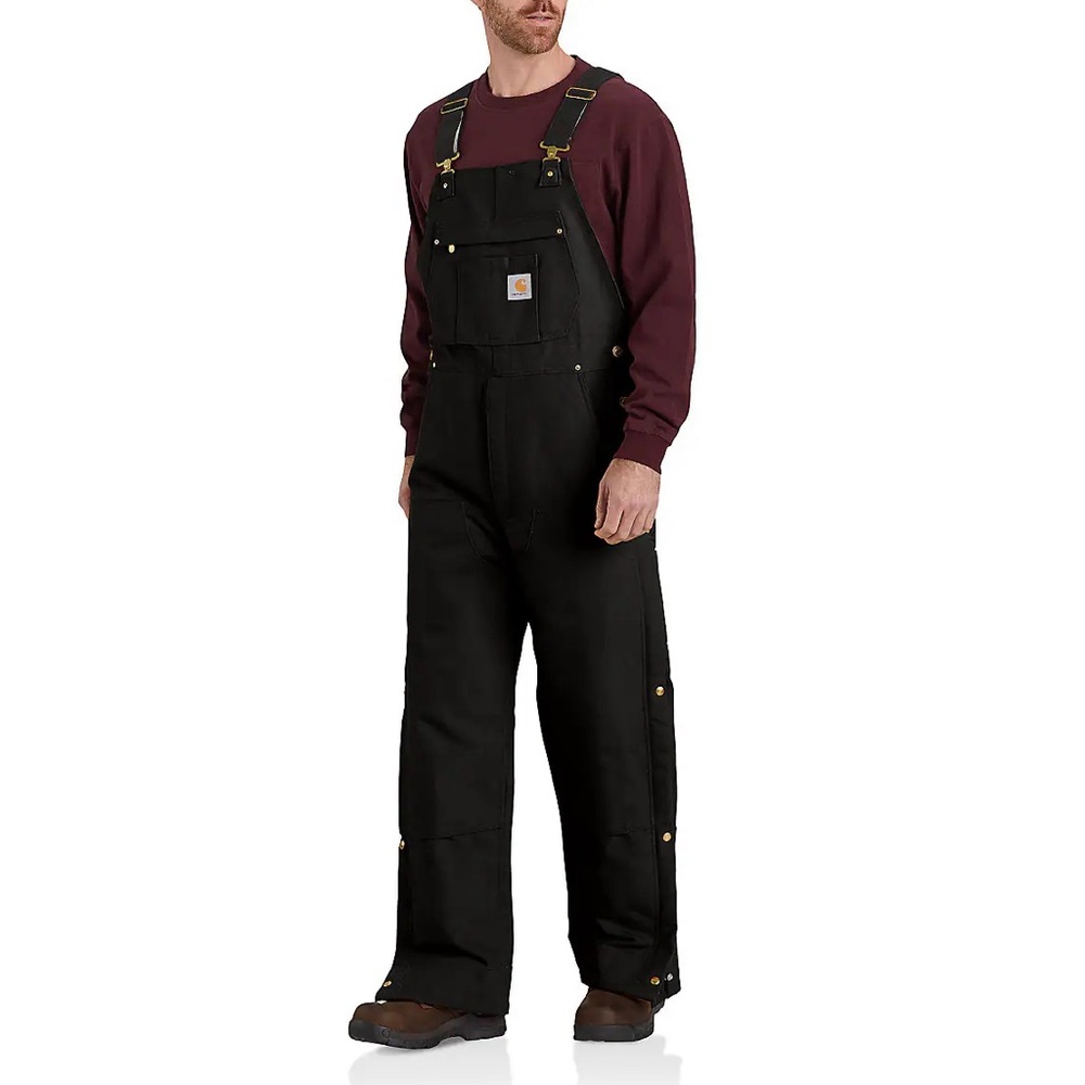 Cathartt Washed Duck Insulated Bib Overalls Medium - Loose Fit NWT